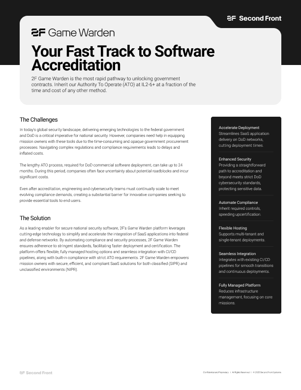 Game Warden-Product Sheet Cover